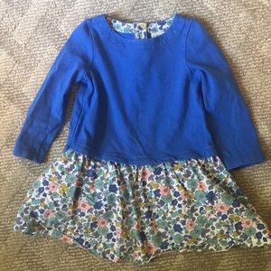 Blue and floral dress